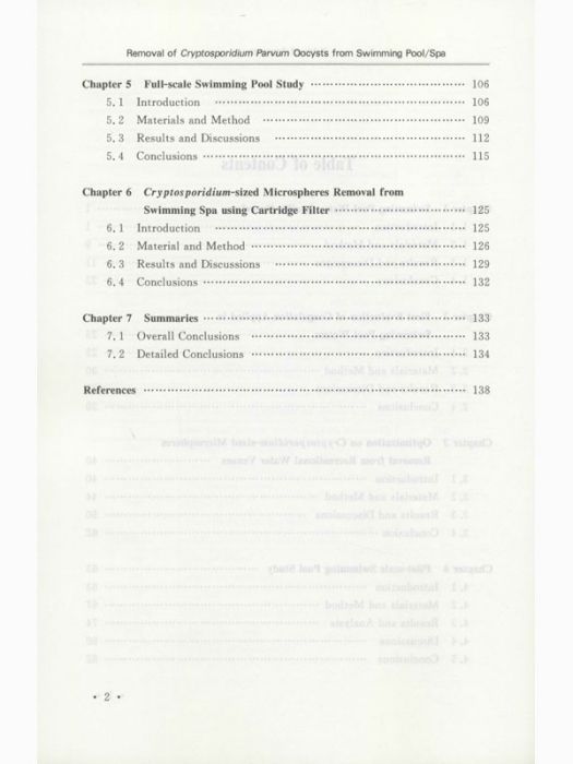 Removal of Cryptosporidium Parvum Oocysts from Swimming Pool/Spa Removal of Cryptosporidium Parvum Oocysts from Swimming Pool/Spa