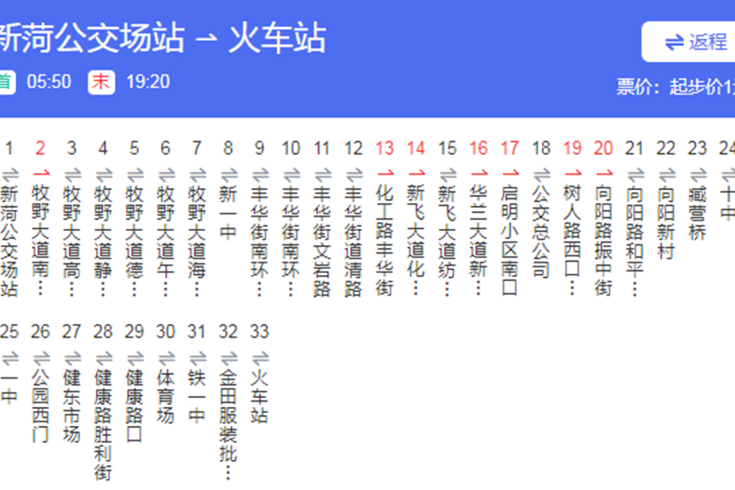 新鄉公交39路 新鄉公交39路