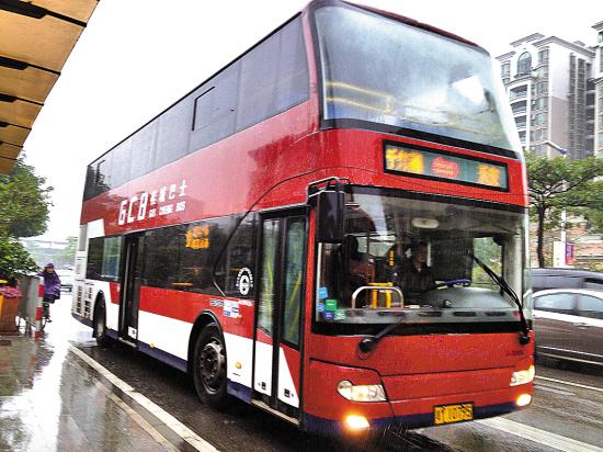 南海公交的桂城觀光線路的雙層巴士