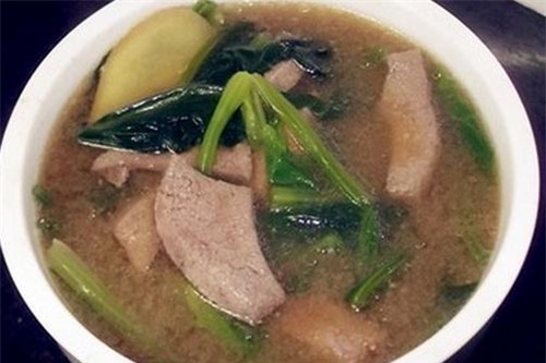 綠菠豬肝湯 綠菠豬肝湯