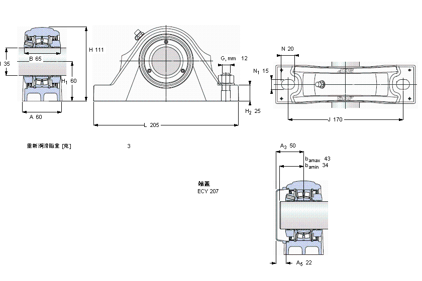 SKF SYNT35FTS軸承 SKF SYNT35FTS軸承