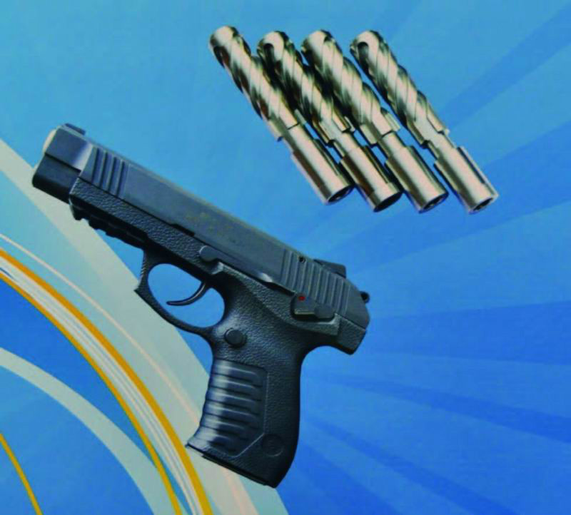 Q×4系列手槍設計有4種口徑的槍管