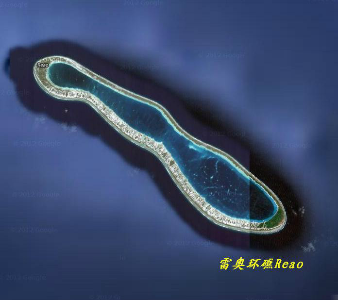 雷奧環礁衛星圖片