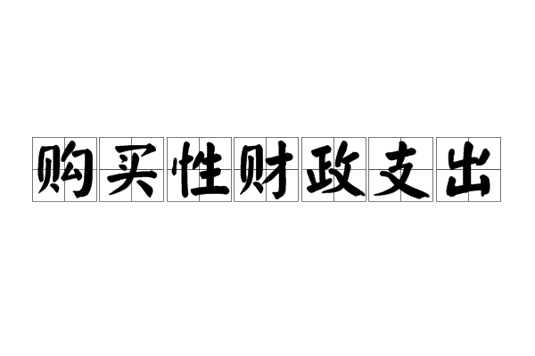 購買性財政支出(預算支出) 購買性財政支出(預算支出)