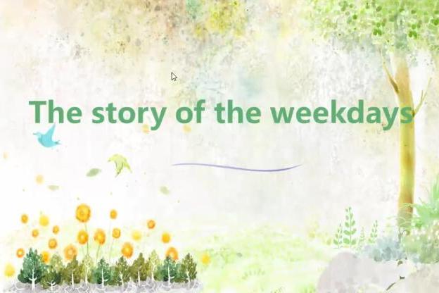 the story of the weekdays the story of the weekdays