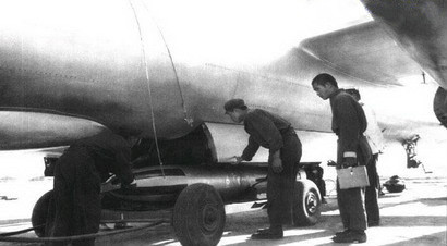 圖為轟-5掛載的魚-2型魚雷