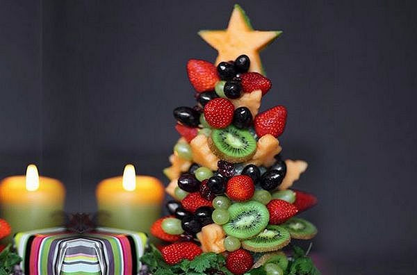 水果聖誕樹