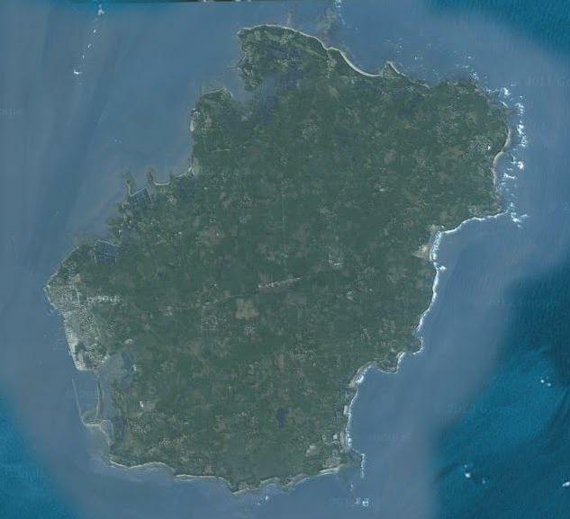 硇洲島衛星圖片