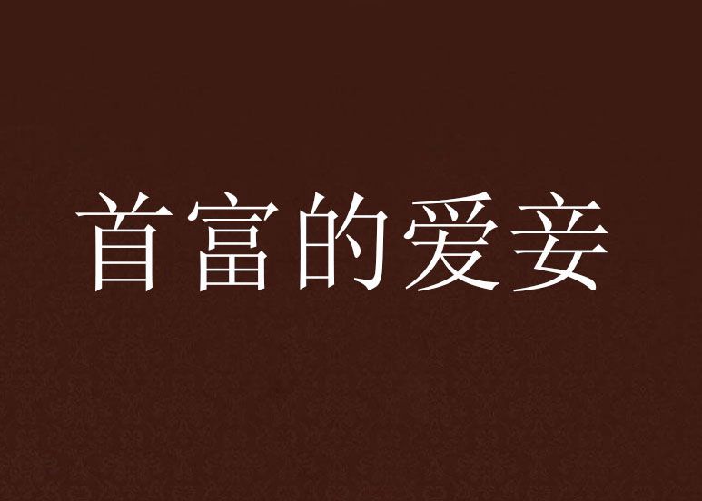 首富的愛妾 首富的愛妾