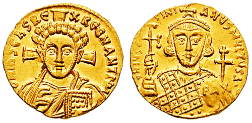 查士丁尼二世時期的金幣