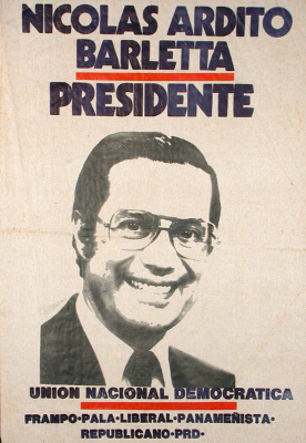 巴爾萊塔競選總統時的海報