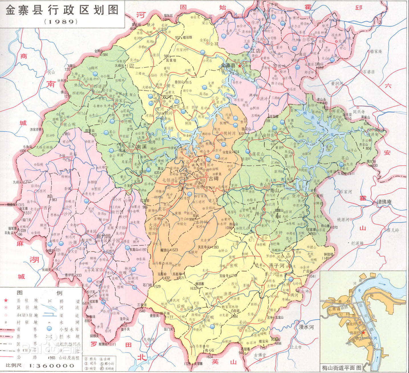 金寨縣地圖