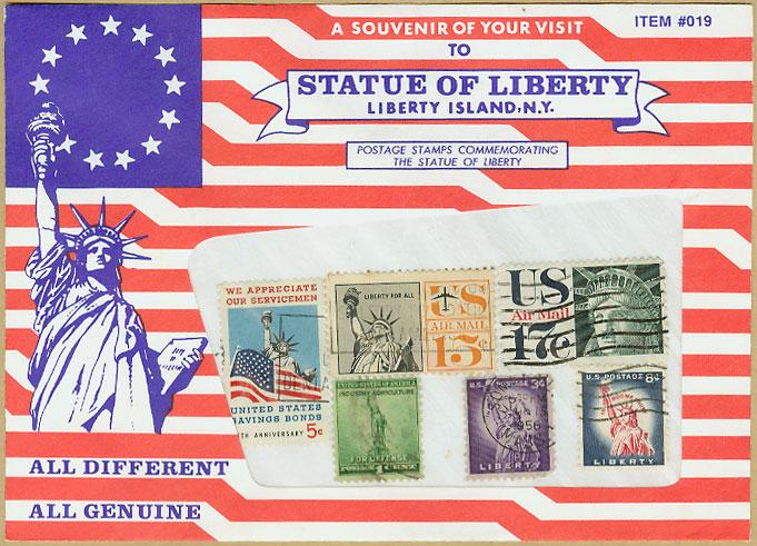 美國早期自由女神像郵票