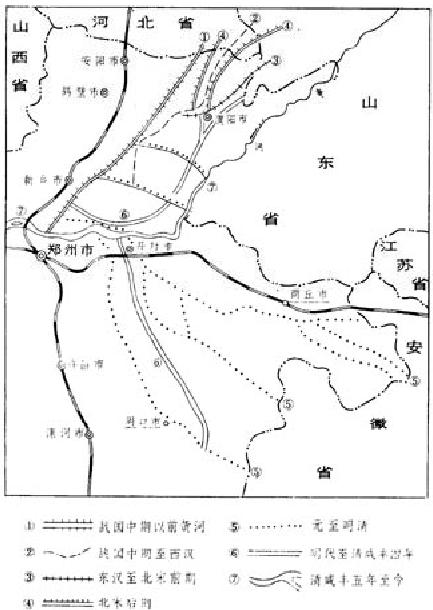 商丘境內的黃河古道圖