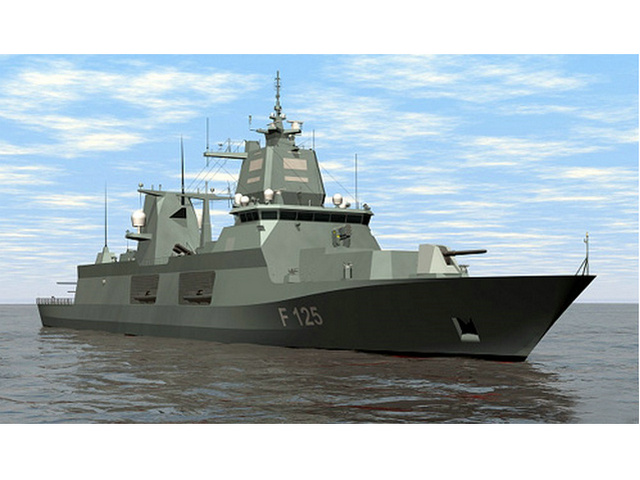 巴登-符騰堡級護衛艦3D模擬圖