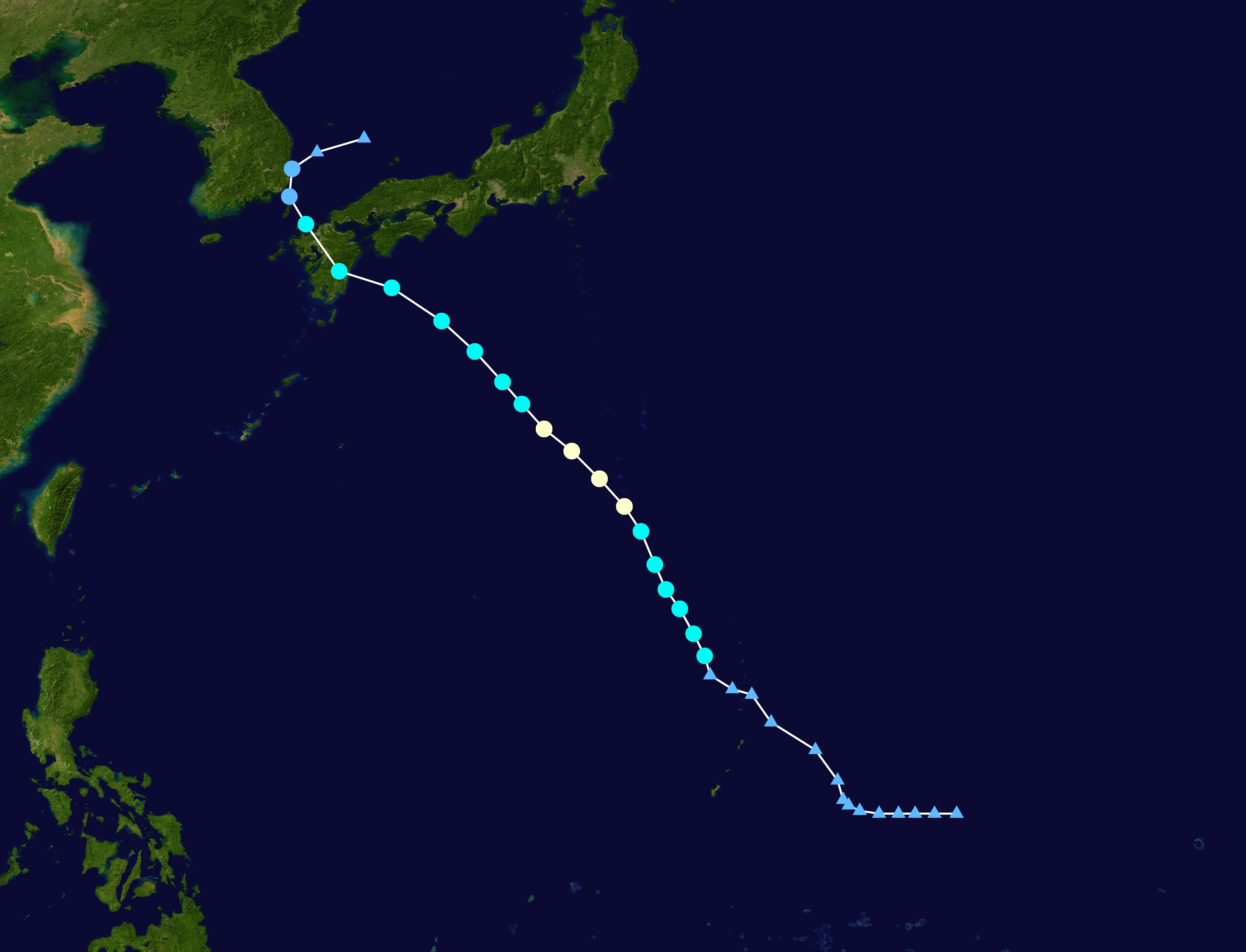 2018年第15號颱風“麗琵”路徑圖