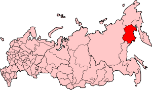 馬加丹州在俄羅斯的位置