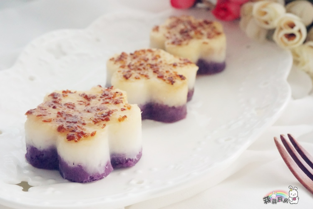 桂花山藥紫薯糕