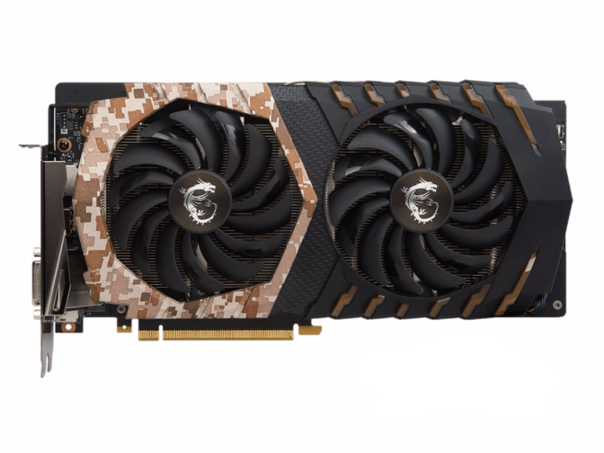 微星GeForce GTX 1060 CAMO SQUAD 6G 微星GeForce GTX 1060 CAMO SQUAD 6G