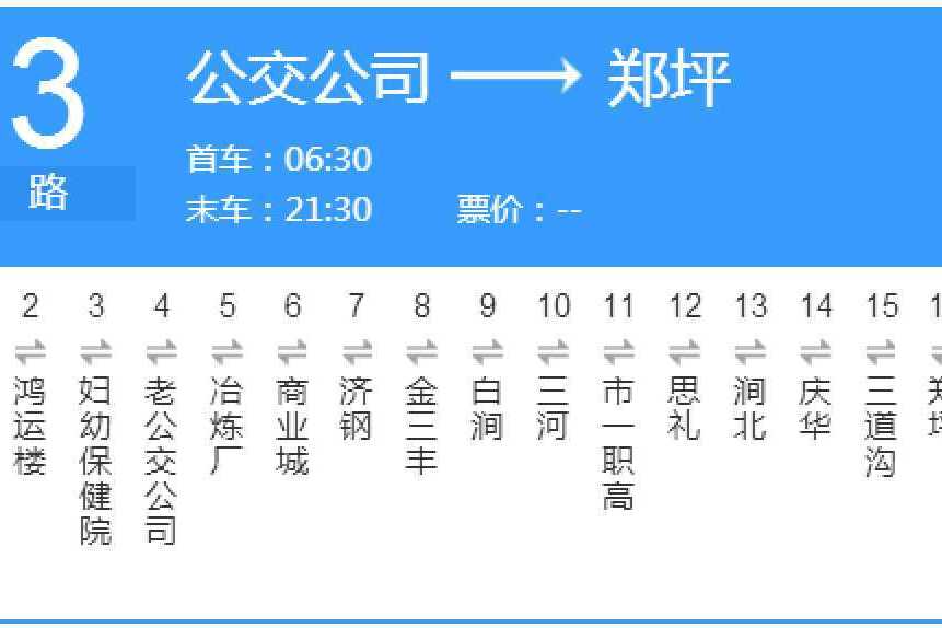 濟源公交3路 濟源公交3路