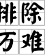 排除萬難 排除萬難