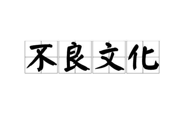 不良文化 不良文化