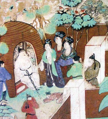 老人入墓圖 老人入墓圖