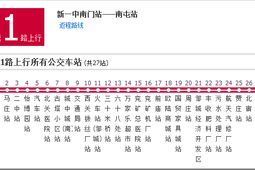 鄒城公交1路 鄒城公交1路