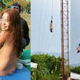 香港女子游泰國全裸高空彈跳