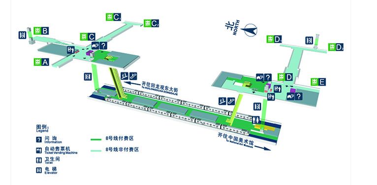 安華橋站站內立體圖