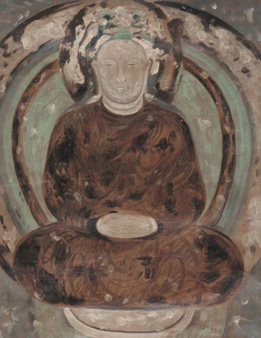佛像圖·克孜爾石窟壁畫摹寫