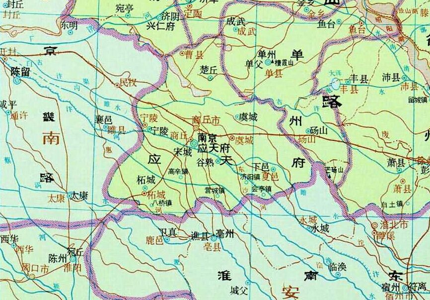 宋朝南京應天府地圖