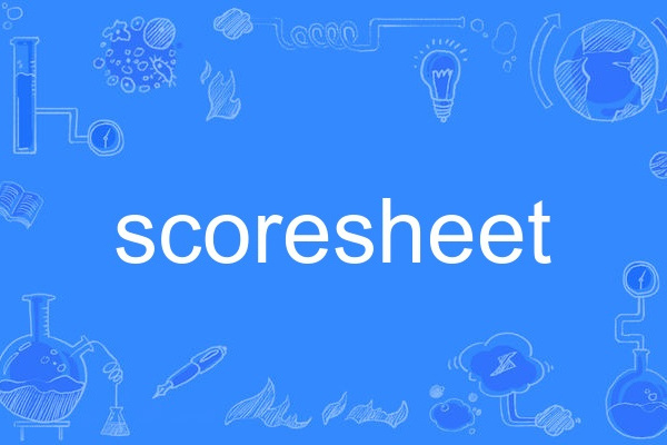 scoresheet scoresheet