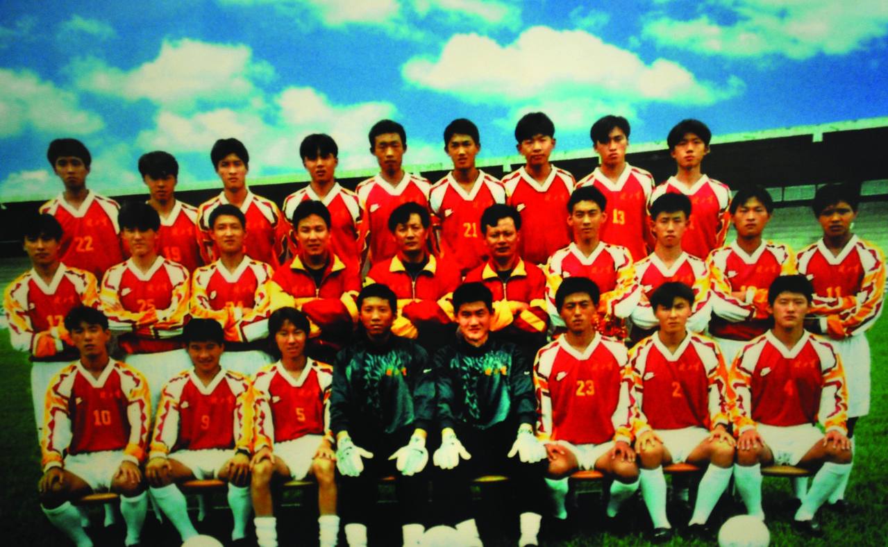 1997年1月巴西，中國健力寶青年足球隊合影