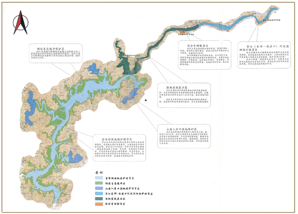 湖南雪峰湖國家濕地公園分布圖