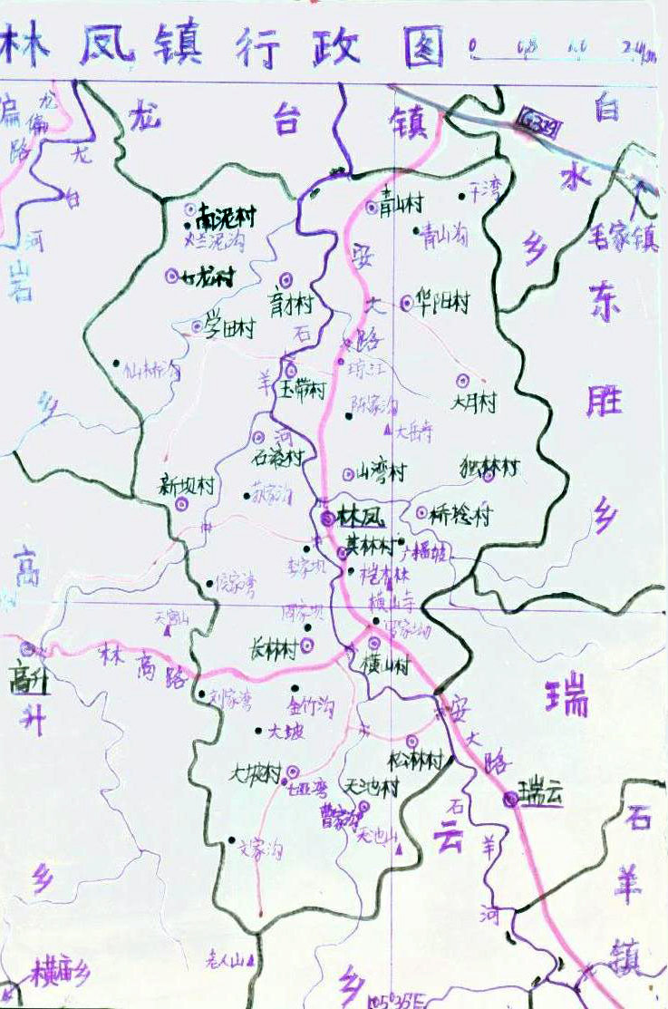 林鳳鎮政區圖
