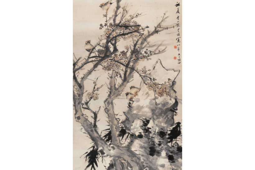 梅雀報春圖 梅雀報春圖