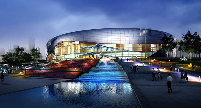 廣州國際體育演藝中心夜景