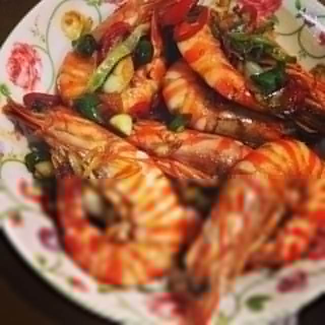 辣椒炒蝦 辣椒炒蝦