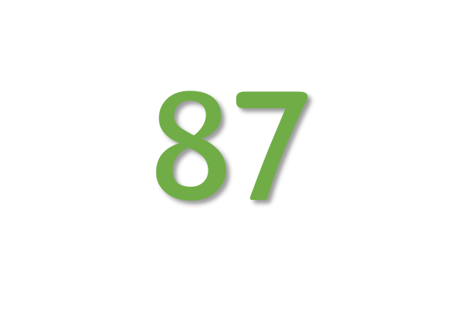87 87