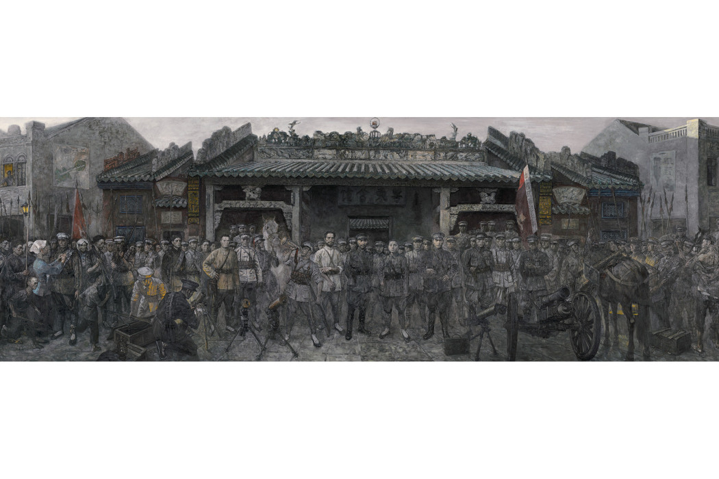 百色起義(劉晨煌創作油畫作品) 百色起義(劉晨煌創作油畫作品)