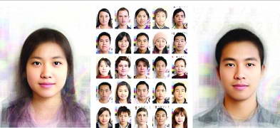 合成的香港大學生大眾臉