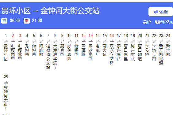 天津公交368路 天津公交368路