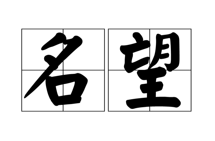 名望(漢語詞組)