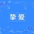 摯愛(漢語詞語) 摯愛(漢語詞語)