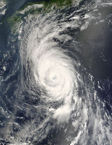 強颱風天兔衛星雲圖