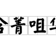 含菁咀華