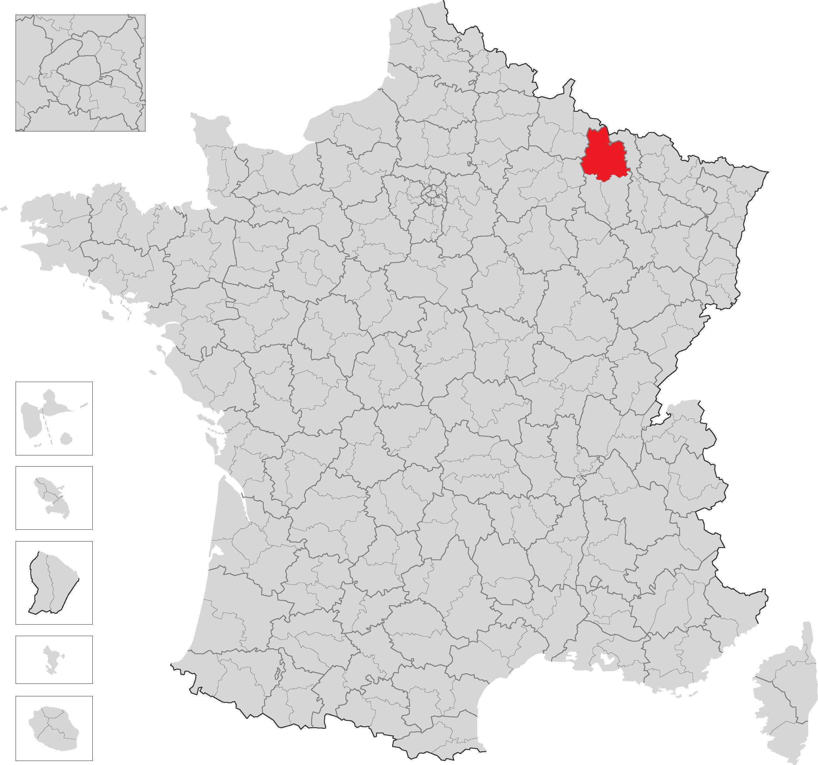 凡爾登地區在法國的位置
