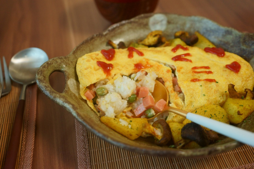 蛋花包飯 蛋花包飯