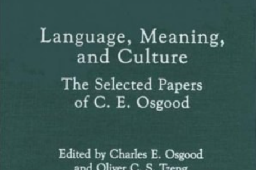 Language, Meaning, and Culture Language, Meaning, and Culture